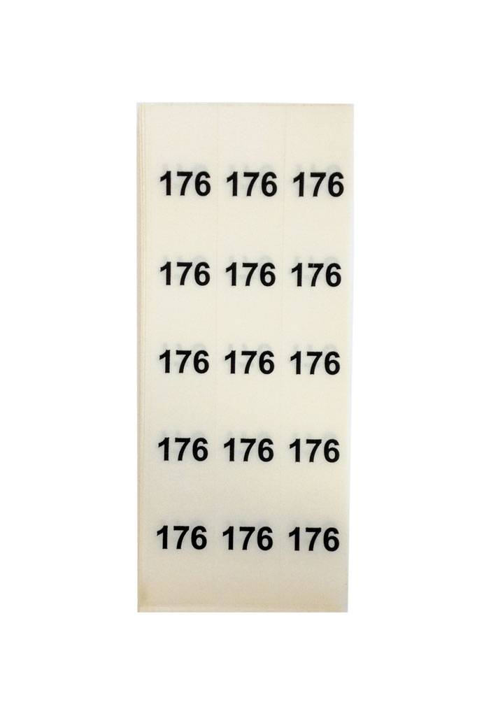 Stapeletiket Maat 176 transparant, foto 2 van 3