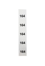 Stapeletiket Maat 164 transparant