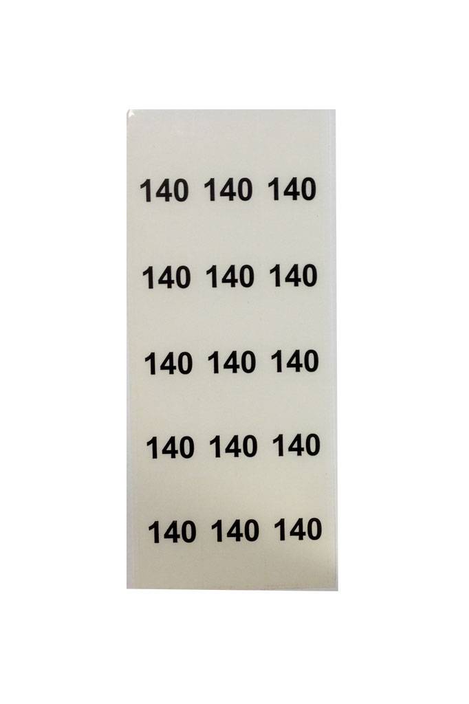 Stapeletiket Maat 140 transparant, foto 2 van 3
