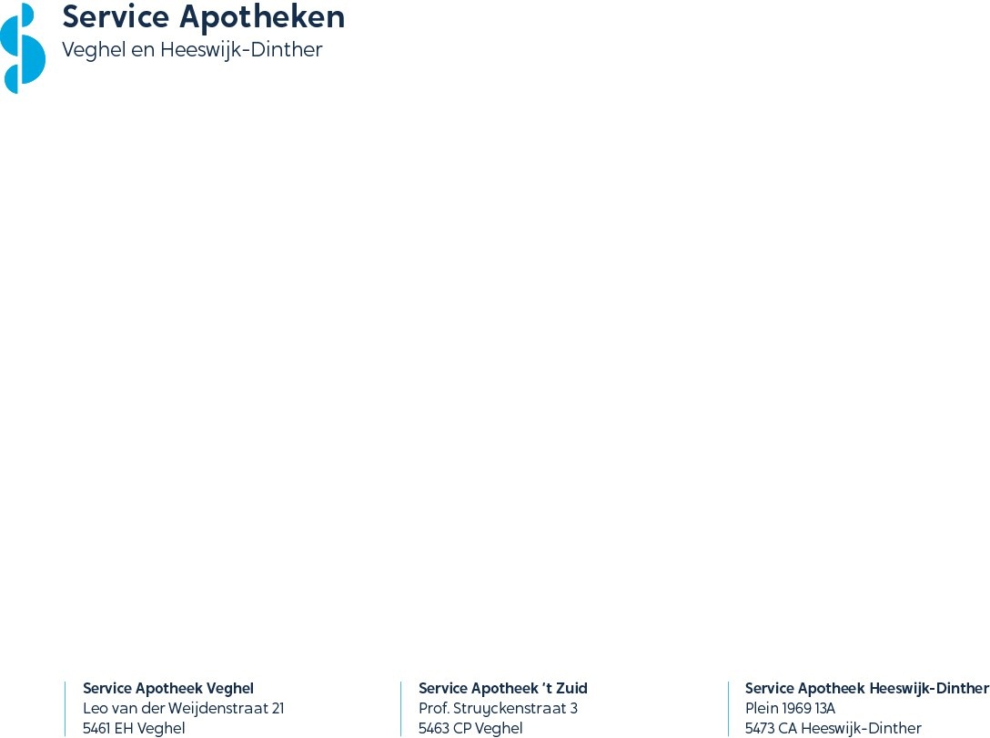 EA5 Service apotheek enveloppen met of zonder venster