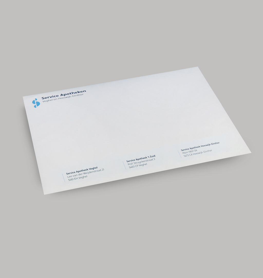 EA5 Service apotheek enveloppen met of zonder venster