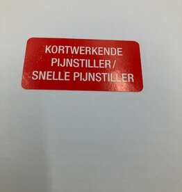 .Kortwerkende / snelle pijnstiller 40x20mm 1.000 p.rol