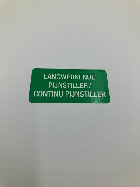 Langwerkende  / langzame pijnstiller 40x20mm 1.000 p.rol