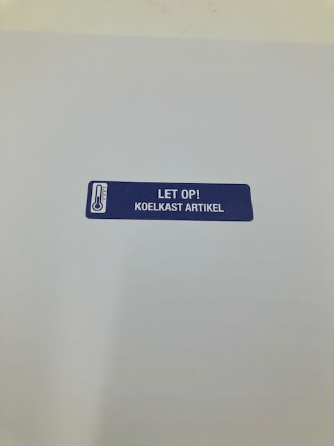 . Let op! Koelkast artikel 500 p.rol