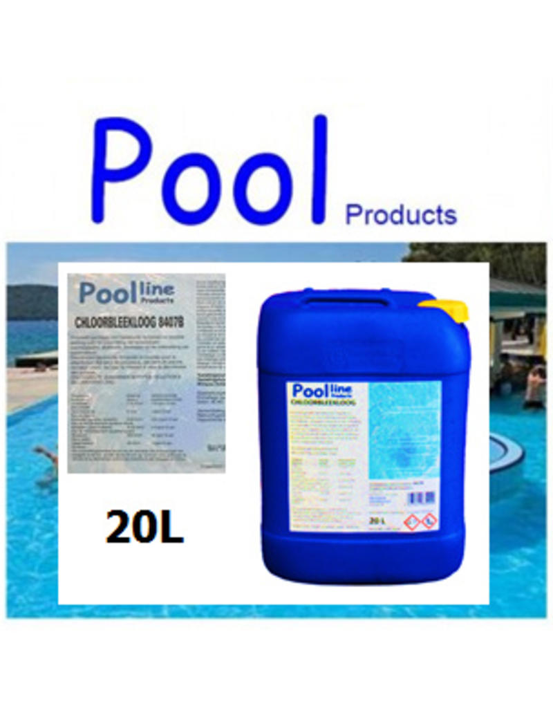 Chloorbleekloog 20L Poolline BE-REG-00358 (leeggoed bidon)