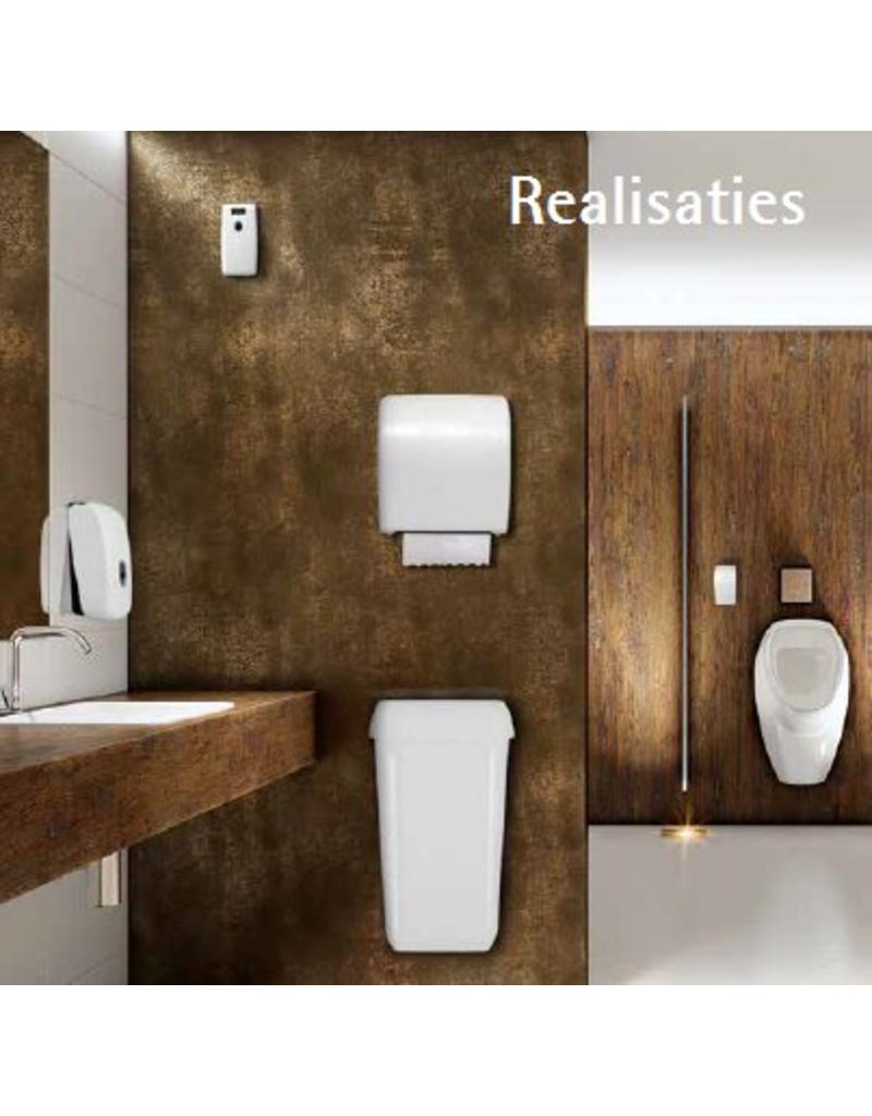 Dispenser voor coreless toiletpapier zwart