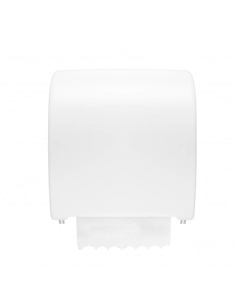 Distributeur Autocut Midi pour essuie-mains en rouleau - Blanc
