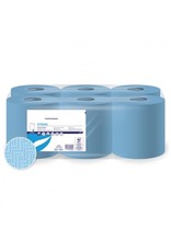 Papier d'essuyage midi Bleu 2pli x 6 rouleaux