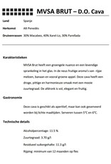MVSA cava 75cl - Doos 6 flessen