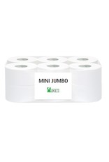 Mini jumbo rollen wc papier 12st.