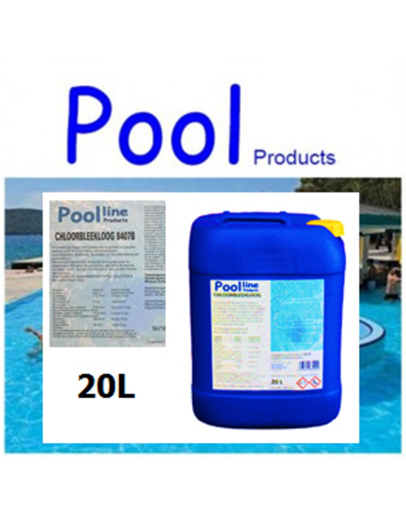 Chloorbleekloog 20L Poolline - (wegwerpbidon) BE-REG-00358