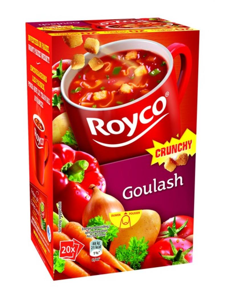 Royco Minute Soup goulash au boeuf, paquet de 20 sachets sur