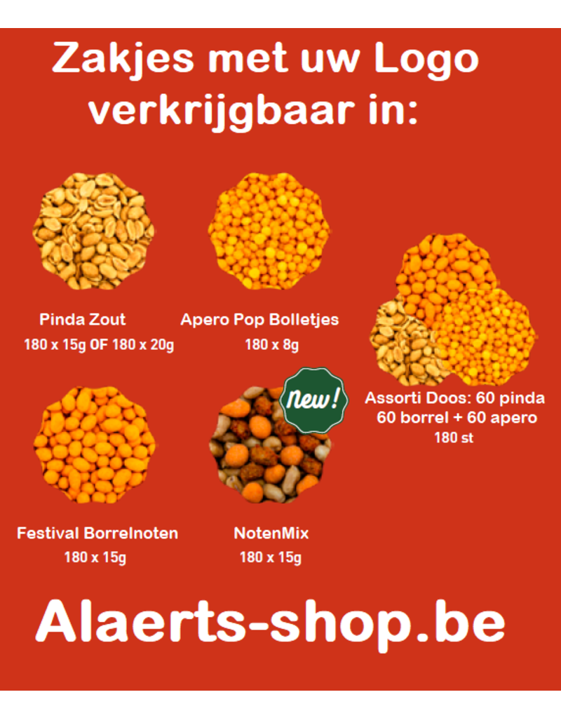 Kleine zakjes notenmix 180st. x 15g - barmix