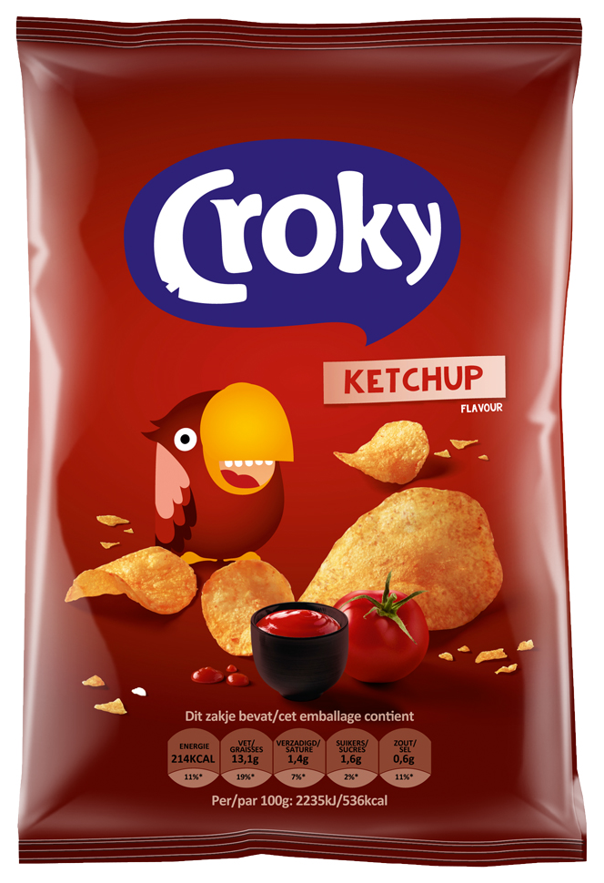 Croky Chips Ketchup 40g x 20st. Alaerts Shop