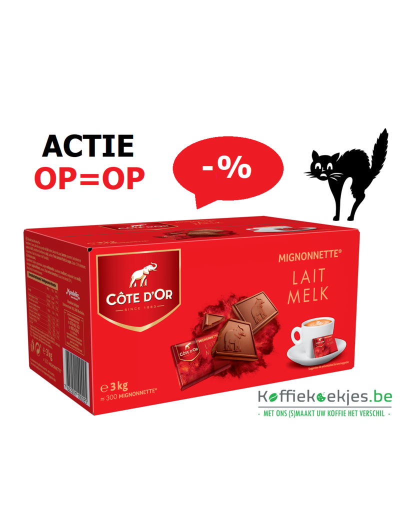 Côte d'Or Mignonnette lait 120pcs - Alaerts Shop