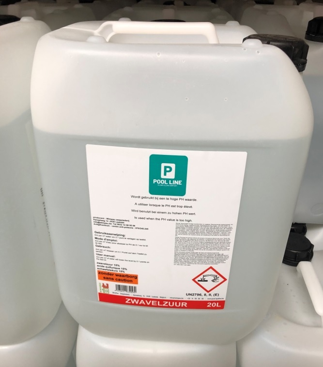 Zwavelzuur 37% vloeibaar 20 lt/25,7 kg Breustedt