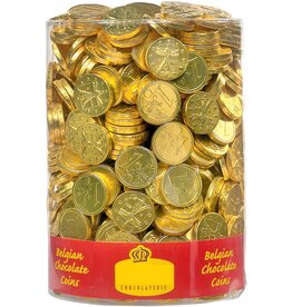 Gouden Chocolade munten 2kg - TUBO