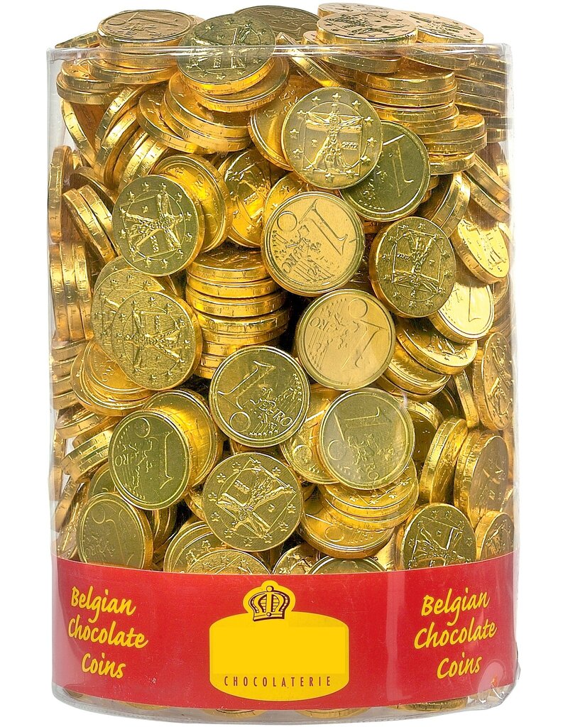 Gouden Chocolade munten 2kg - TUBO