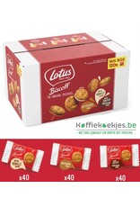 Lotus Biscoff Crème Box MIX 120pcs (3 goûts)