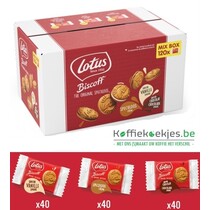 Lotus Biscoff Crème Box MIX 120pcs (3 goûts)