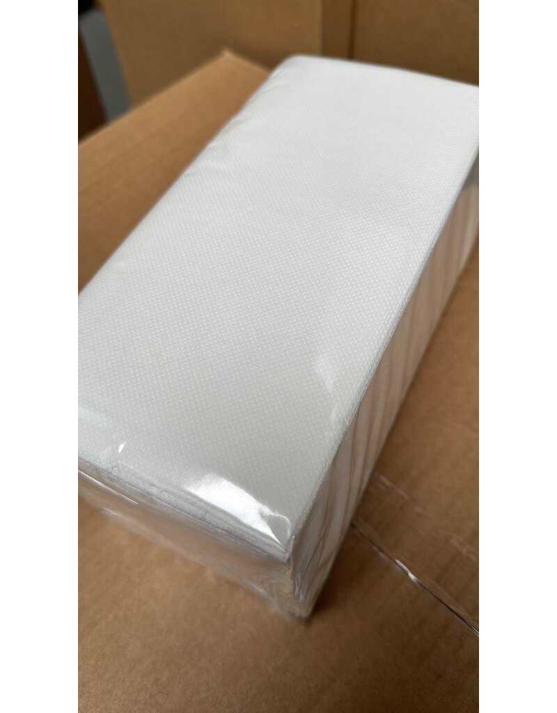 Point 2 Point Serviettes de luxe BLANC 1/8 40x40cm - 30pcs (pré-plié)