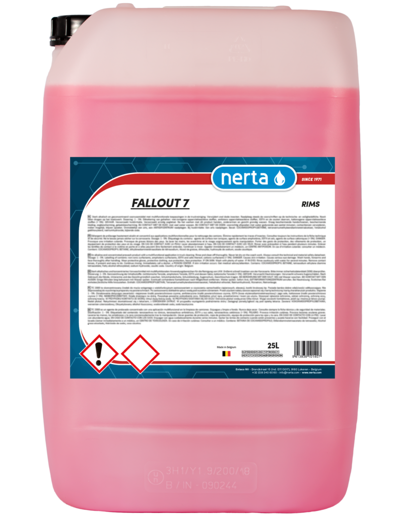Nerta Fallout 7 - 25L (nettoyant pour jantes sans acide)