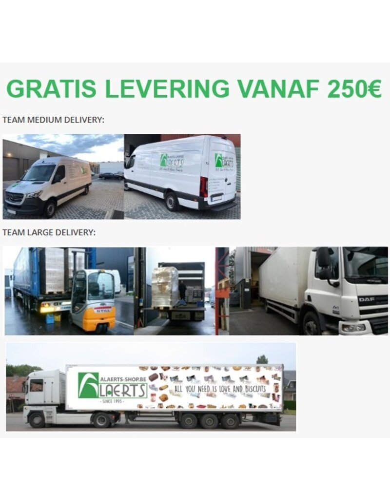 Snoep tutters 1200st. x5g (nieuw)