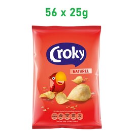 Croky Zout 56 stuks x25g