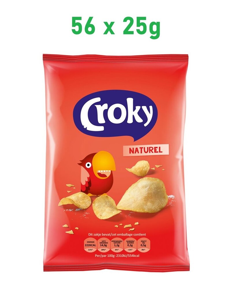 Croky Zout 56 stuks x25g