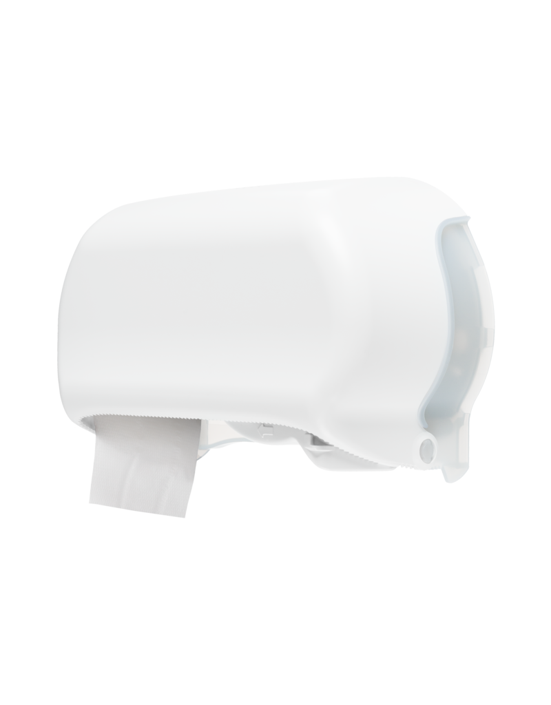 Wc rolhouder dispenser (traditioneel wc papier) - Wit