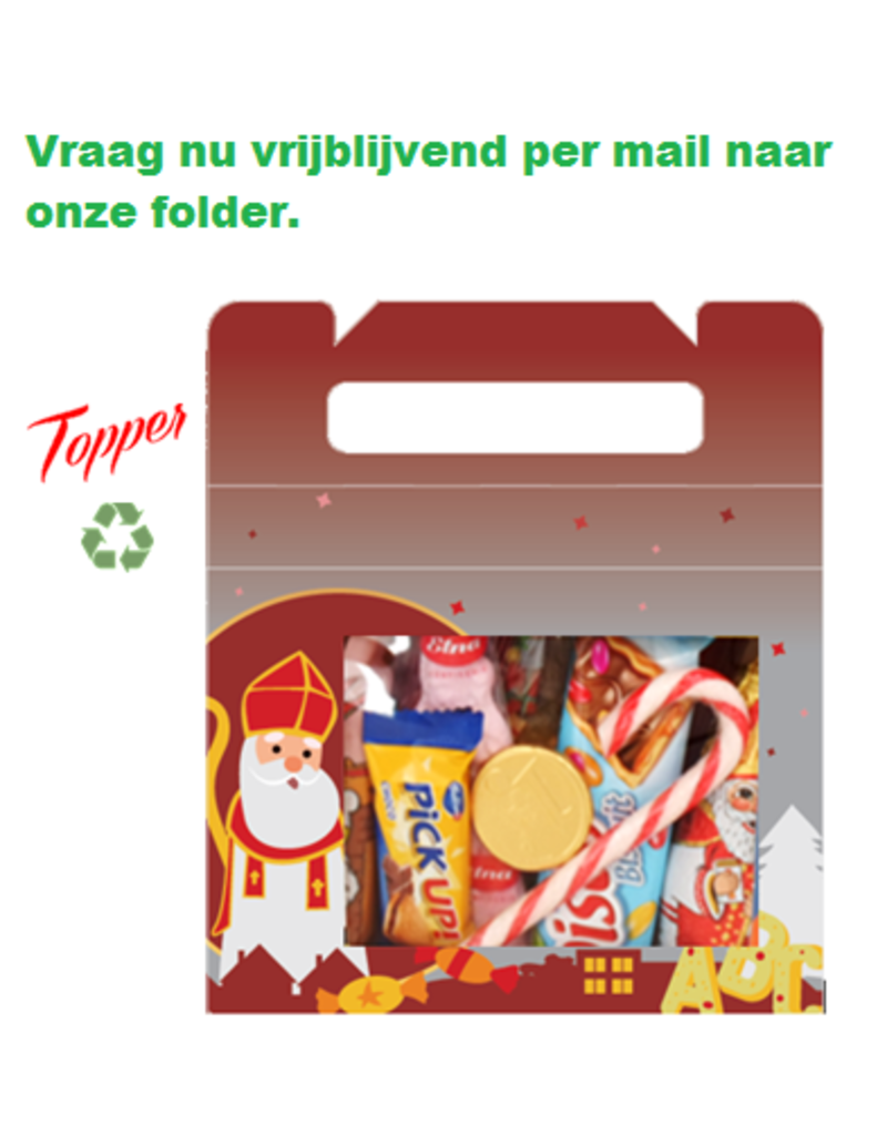 Valisette Saint Nicolas remplie de bonbons confiserie