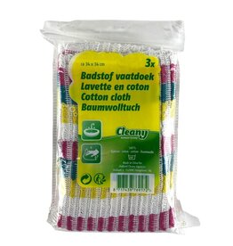 Lavette en coton 3 pièces