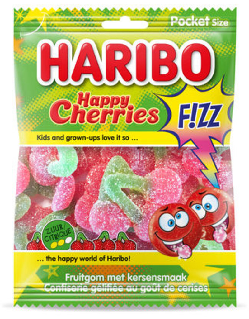 Haribo happy cherries fizz 70g x 28st.