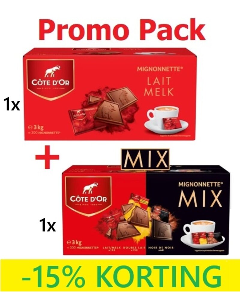 Promo Côte d'Or Mignonnette + Mix 600pcs