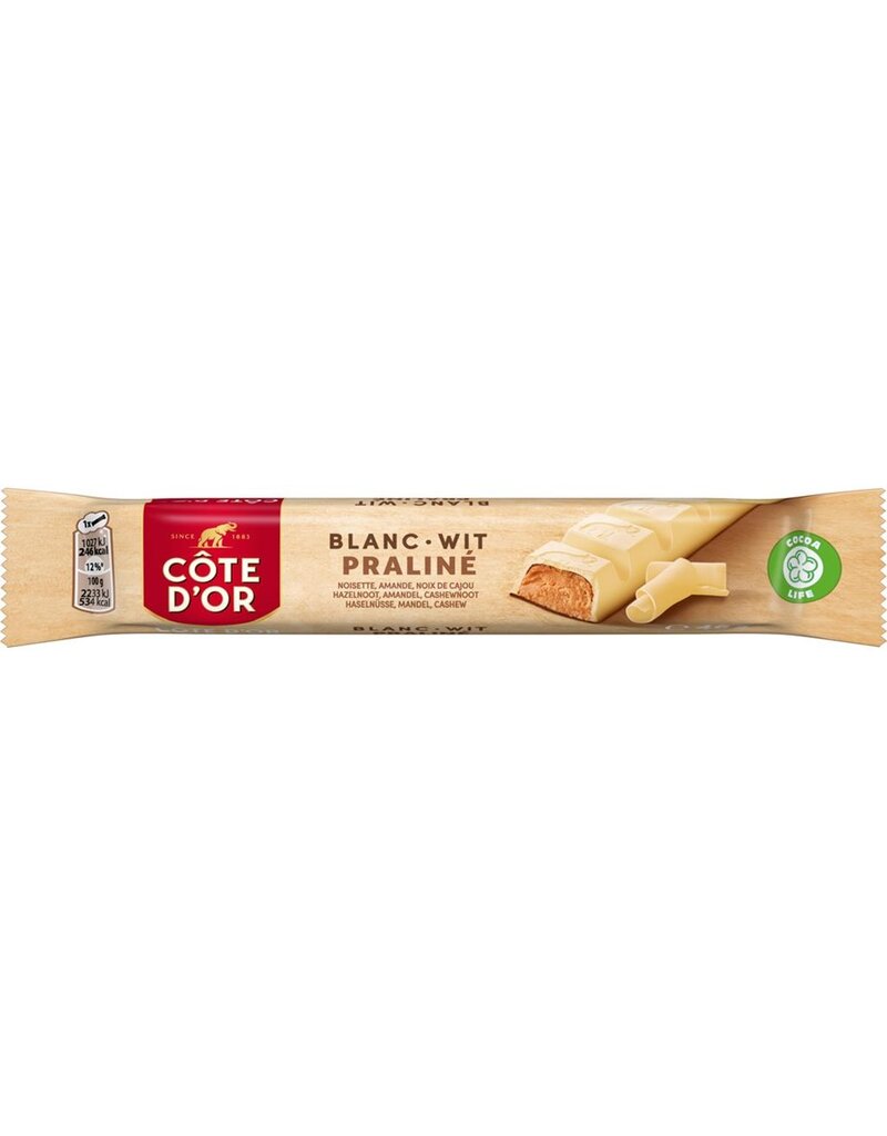 Côte d'Or repen wit praliné 32st.
