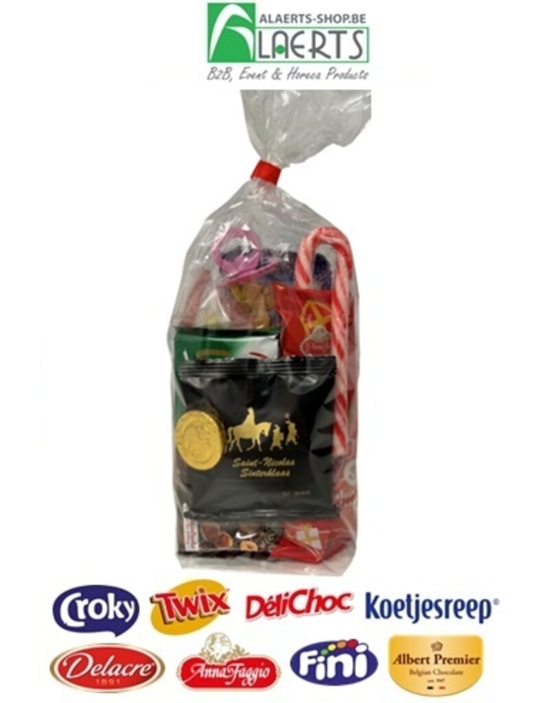 Sachet de bonbons Saint Nicolas A (rempli avec 14 produits)
