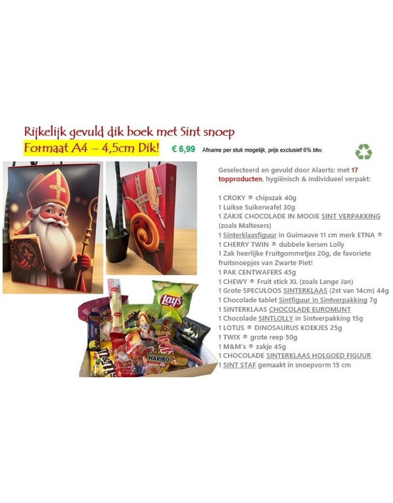 Le grand livre de Saint-Nicolas (avec bonbons)