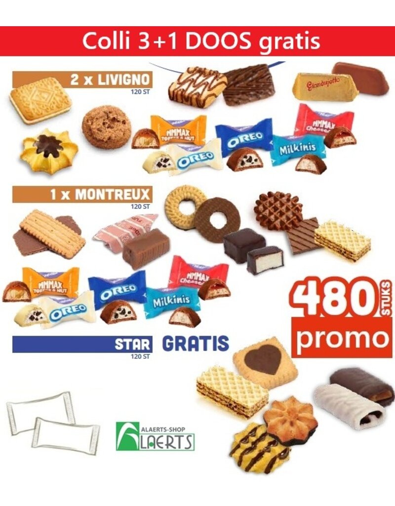 Colli Star: 3+1ct GRATUIT 480pcs.