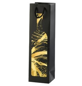 Draagtas voor 1 wijnfles - Gold