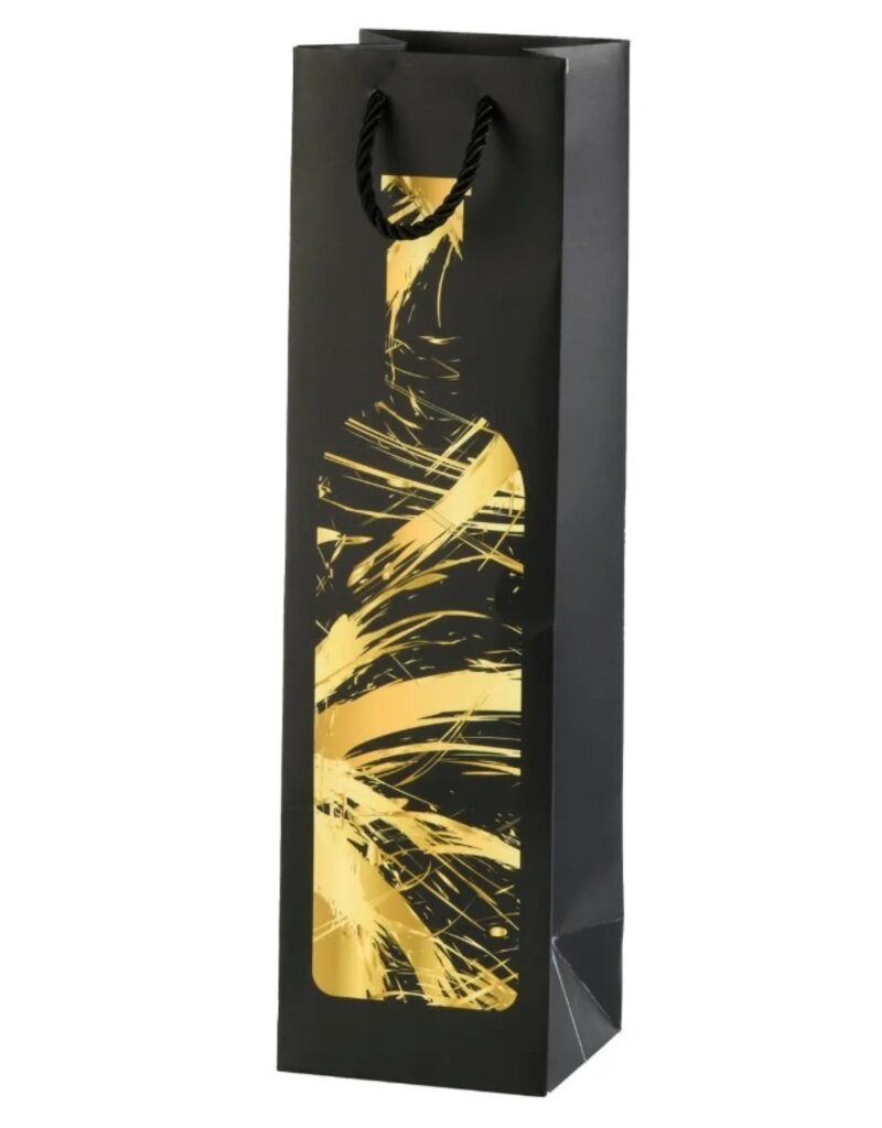 Draagtas voor 1 wijnfles - Gold