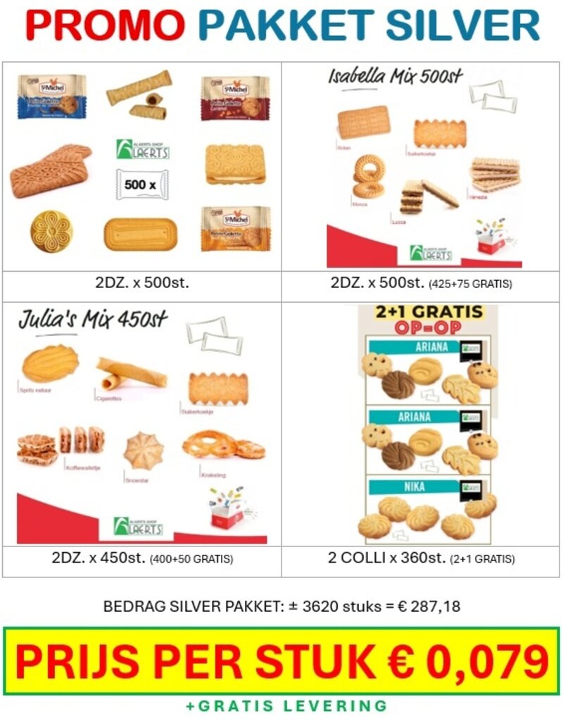 Promo Pack Silver ± 3620pcs - MEGA DEAL