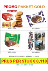 Promo Pack Gold ± 3654 koffiekoekjes - MEGA DEAL