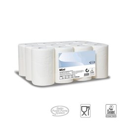 Papier d'essuyage mini 2pli x 12 rouleaux