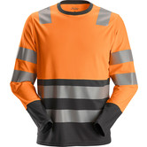 2433 AllroundWork Hi-Vis T-Shirt met Lange Mouwen, Klasse 2