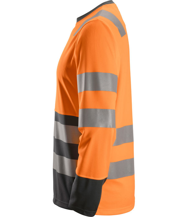 Snickers Workwear 2433 AllroundWork Hi-Vis T-Shirt met Lange Mouwen, Klasse 2