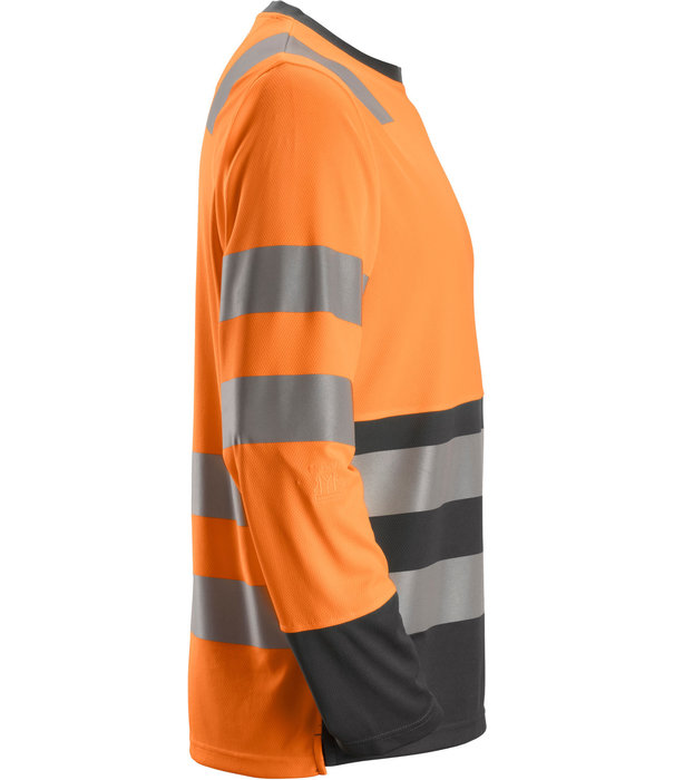 Snickers Workwear 2433 AllroundWork Hi-Vis T-Shirt met Lange Mouwen, Klasse 2