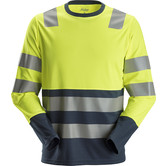 2433 AllroundWork Hi-Vis T-Shirt met Lange Mouwen, Klasse 2