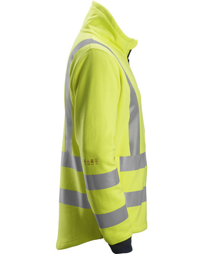 Snickers Workwear 2864 Multinorm Sweatshirt met Rits, Hoge Zichtbaarheid
