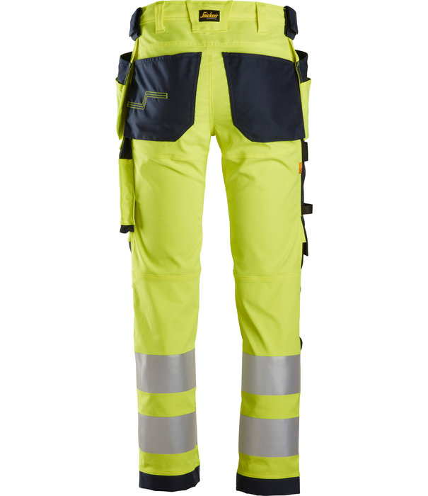 Snickers Workwear AllroundWork High-Vis Stretch Werkbroek met Holsterzakken