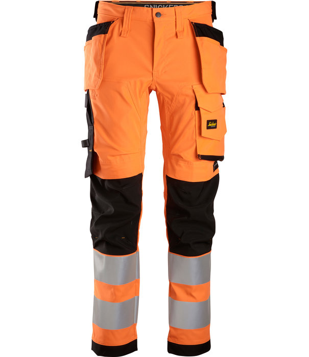 Snickers Workwear AllroundWork High-Vis Stretch Werkbroek met Holsterzakken